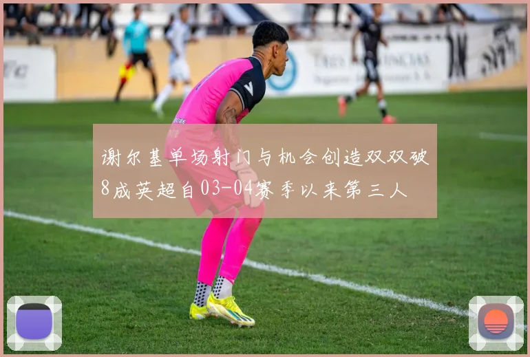 谢尔基单场射门与机会创造双双破8成英超自03-04赛季以来第三人